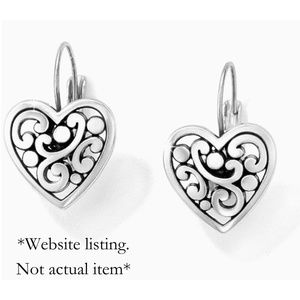 Contempo Heart Leverback Earrings